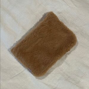 ipsy Brown Furry Mini Bag